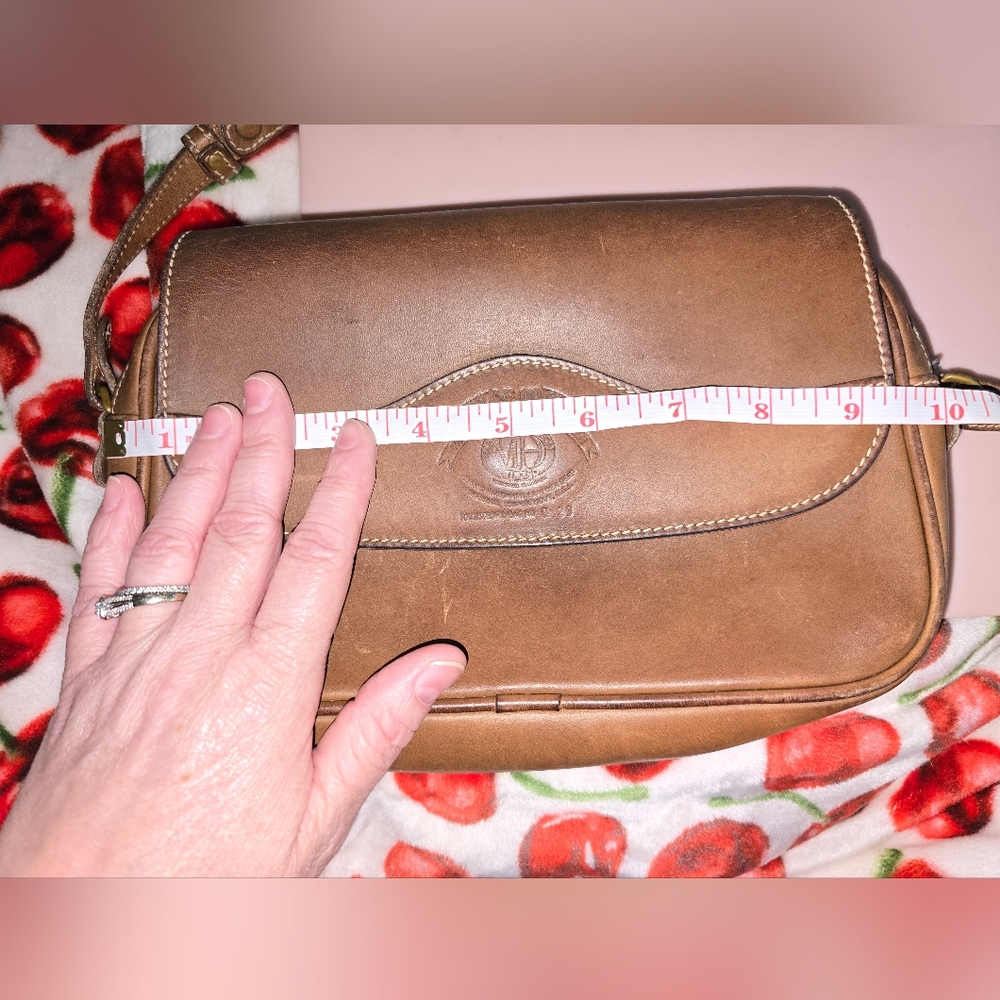 GHURKA MARLEY HODGSON NO.110 ESSEX Brown Leather Shoulder bag Vintage - Picture 13 of 15